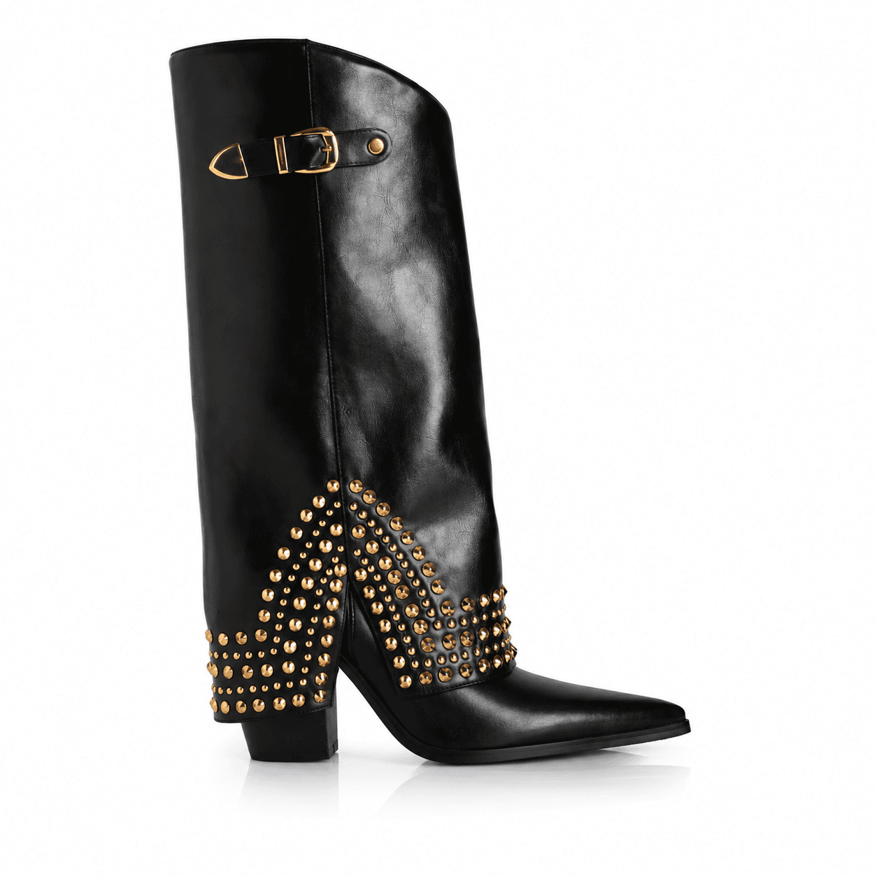 Bota Western Studs Negra - Negro